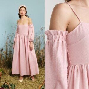 NWT Sister Jane DREAM Homestead Cami Dress M Rose Shadow Off The Shoulder